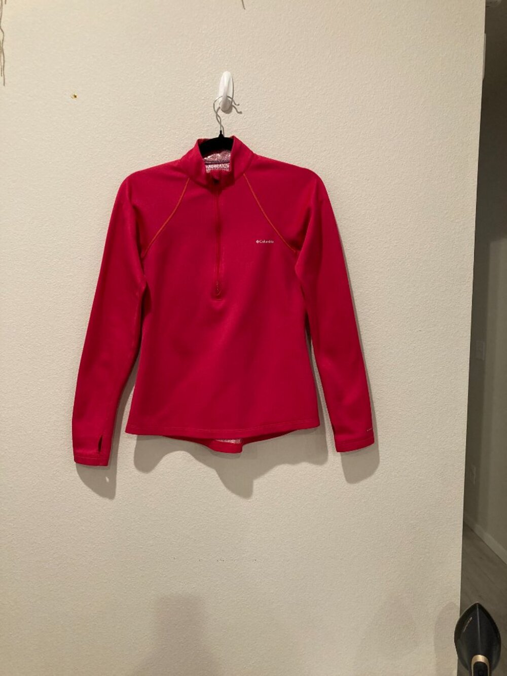 Columbia Omni-Heat Pink Magenta Half Zip Pullover M